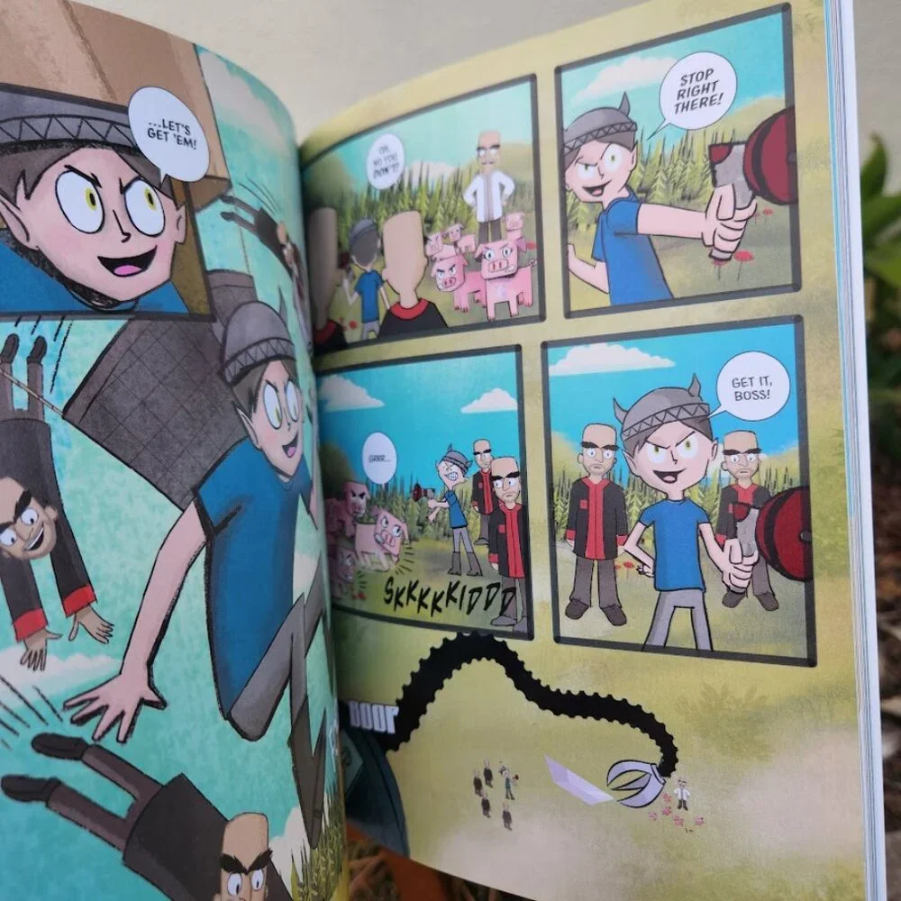 Trayaurus and the Enchanted Crystal Comic Book DanTDM Minecraft comicbook NEW Pa